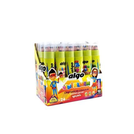 Crayon couleur de 12 effaçable algo AL2608