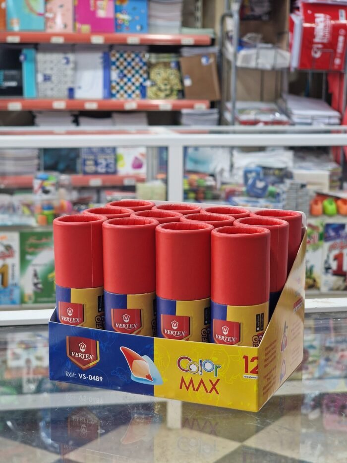 ⁦Crayon couleur de 12 mini tube vertex VS0489⁩ - الصورة ⁦1⁩